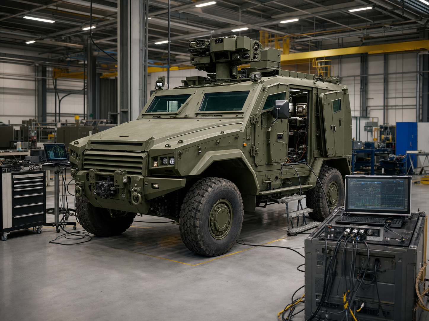 Ground mobility vehicle integration and modernization bay