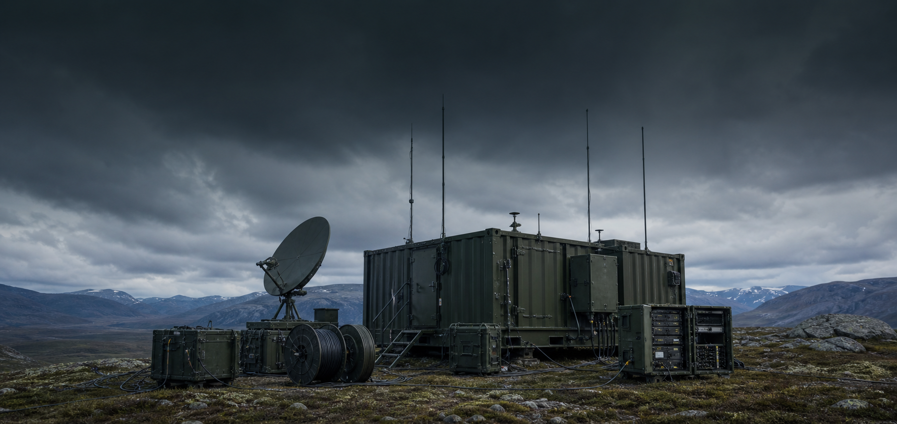 Deployable communications shelter