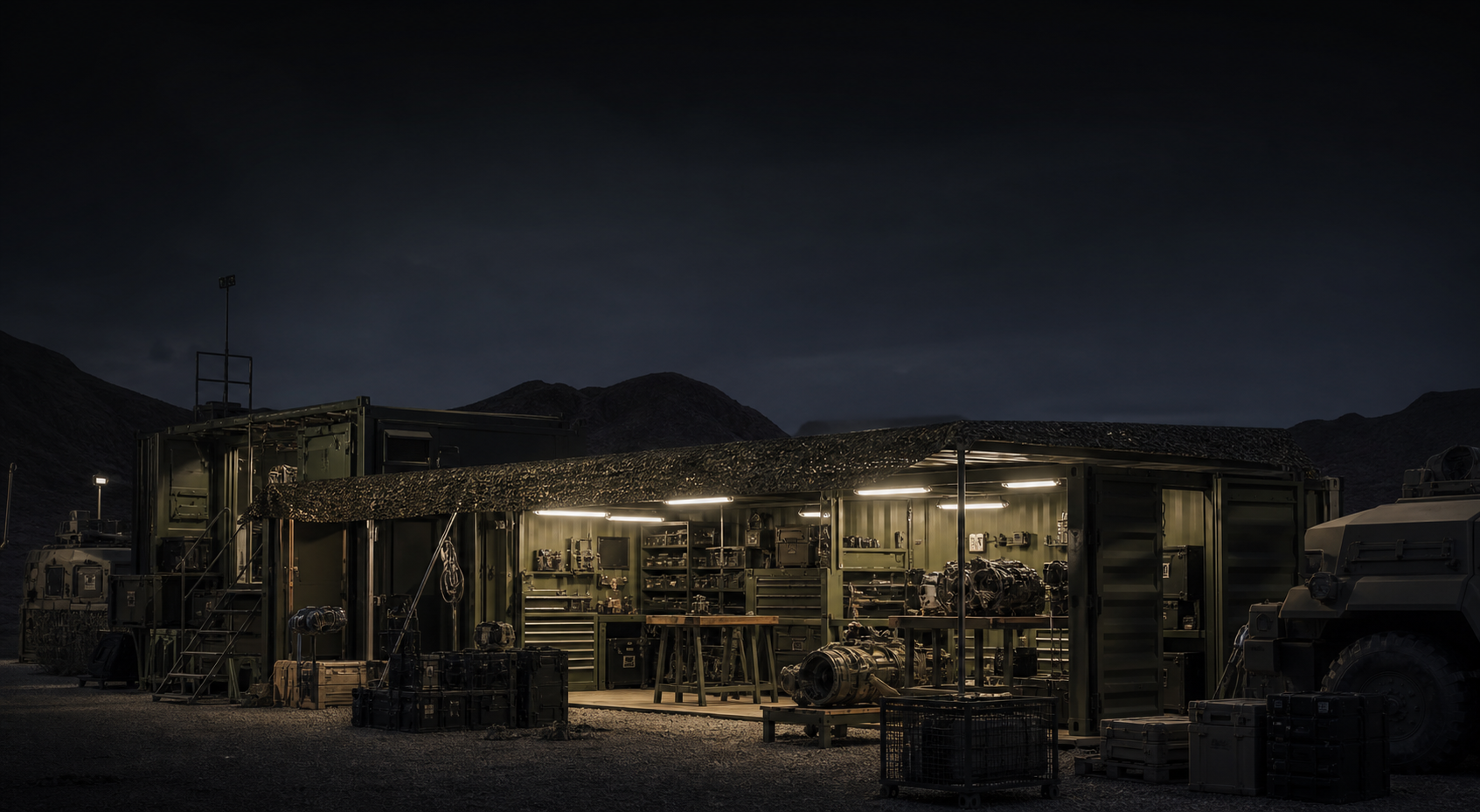 Containerized maintenance facility