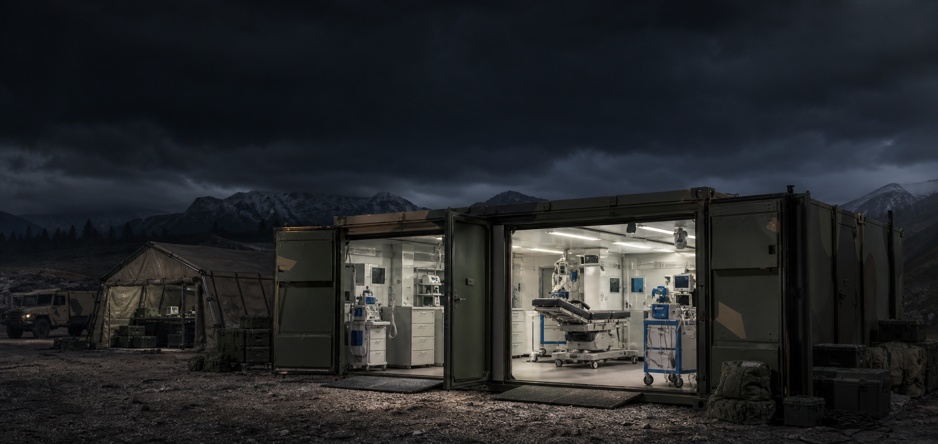Deployable medical shelter