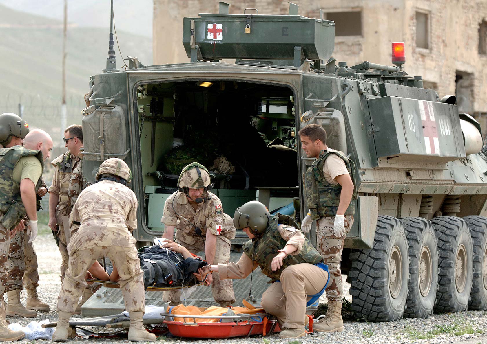 LAV II Bison Ambulance in Action